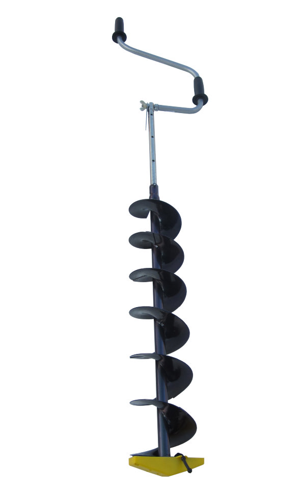 Ледобур Торнадо М2 (диаметр 130) без чехла, двуручный, телескопический, правый, прямые ножи