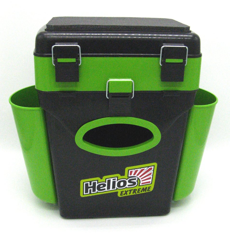 Ящик для зимней рыбалки Helios FishBox двухсекционный 10л зеленый (64060)