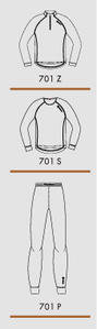 Водолазка на молнии GUAHOO Fleece Basic 701 Z/DVT (2XS)